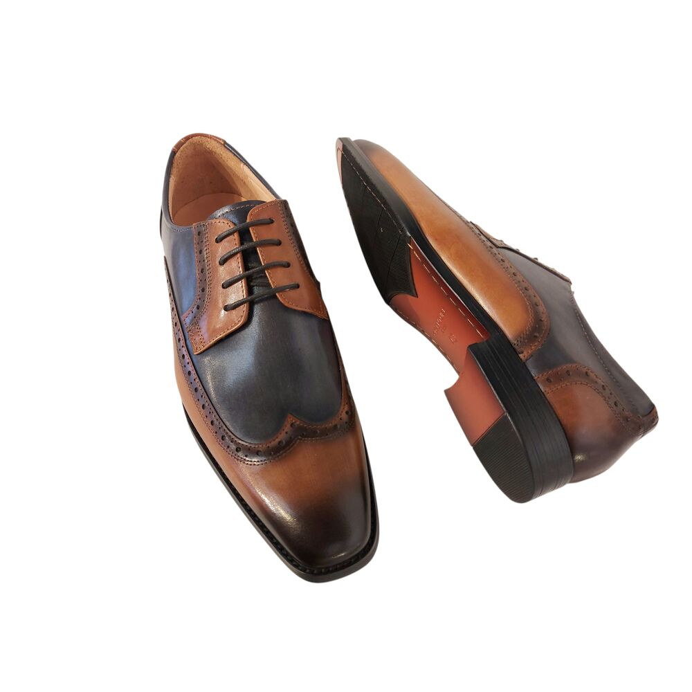 Adventure Nette Schoen Catania Blue Cognac Leer High Soft Insole - 8785342093744