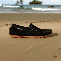 Adventure Instapper Sorrento Blauw Suede Leer High Soft Insole - 8951005742674