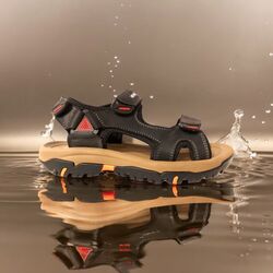 Adventure Sandaal Rock Zwart Leer High Soft Insole - 8951005743398