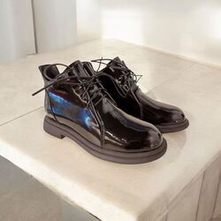 Adventure Shoes Veterboot Birmingham Zwart Lak - 8951005746535