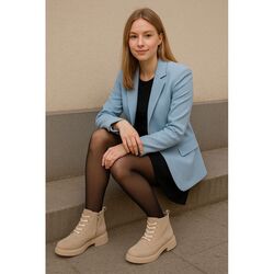 Adventure Shoes Veterboot Cardiff Zand Warm Gevoerd - 8951005746801