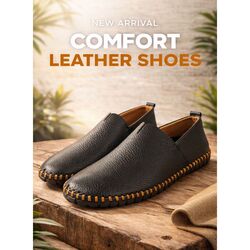 Adventure Instapper San Remo Blauw Leer High Soft Insole - 8785342096370